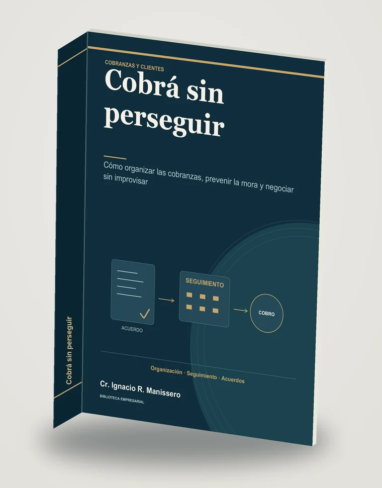 Presentación de la portada de Cobrá sin perseguir