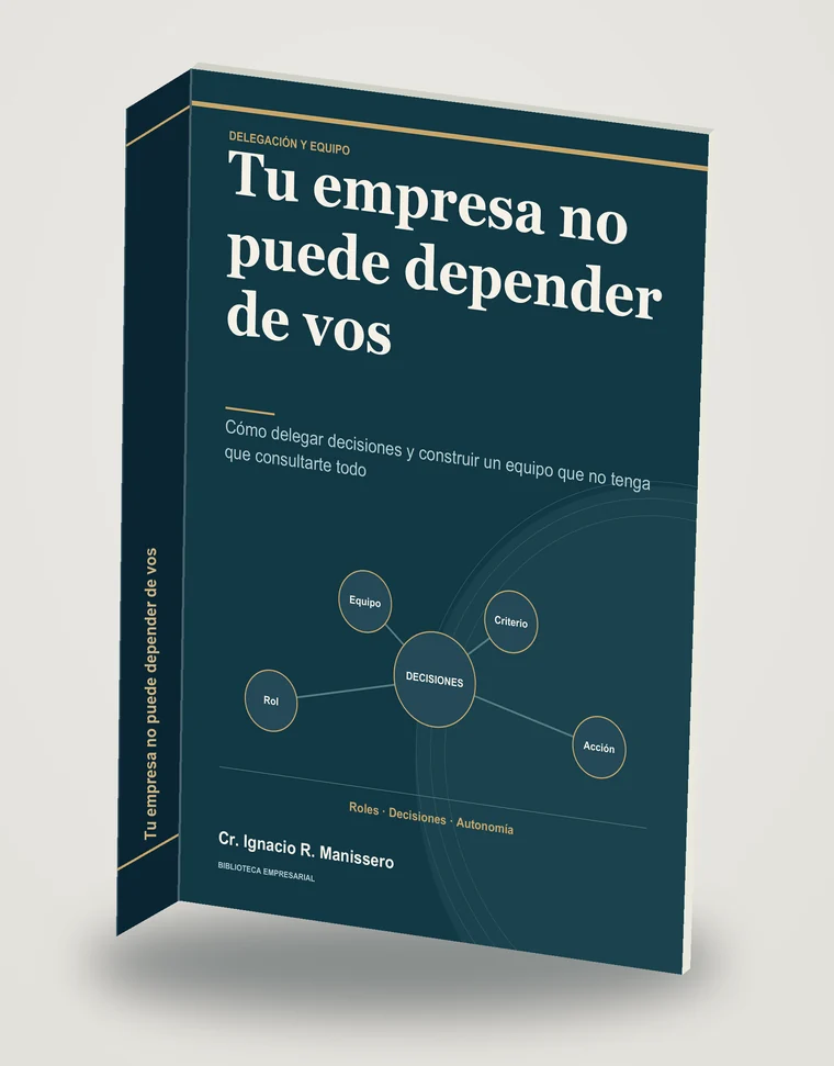 Presentación de la portada de Tu empresa no puede depender de vos