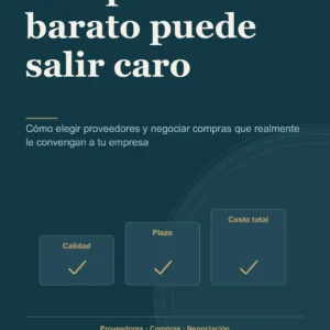 Comprar barato puede salir caro