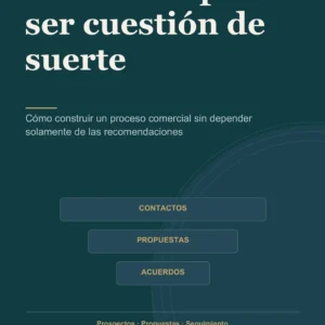 Vender no puede ser cuestión de suerte