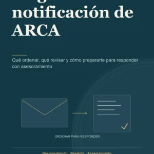 Llegó una notificación de ARCA