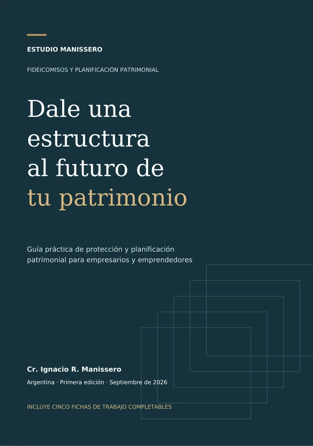 Portada de Dale una estructura al futuro de tu patrimonio, de Cr. Ignacio R. Manissero